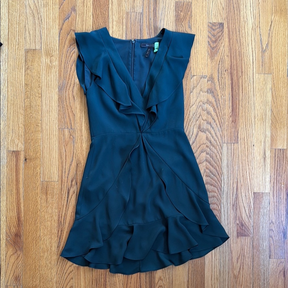 BCBG | Green Ruffle Dress